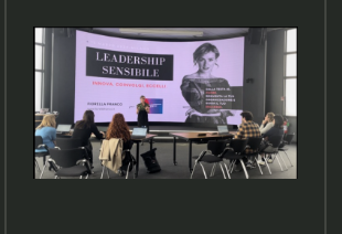 Fiorella Franco durante il workshop Leadership Sensibile in Bosch